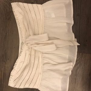 Tube top with ruffle